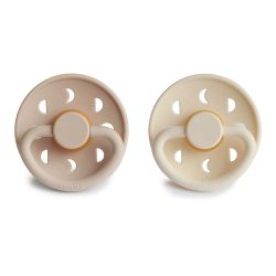 Frigg fopspeen - Moon - 2pack - Cream/Croissant T1