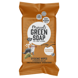 Marcel's Green Soap hygiënische schoonmaakdoekjes 60 stuks Sandelhout&Kardemom